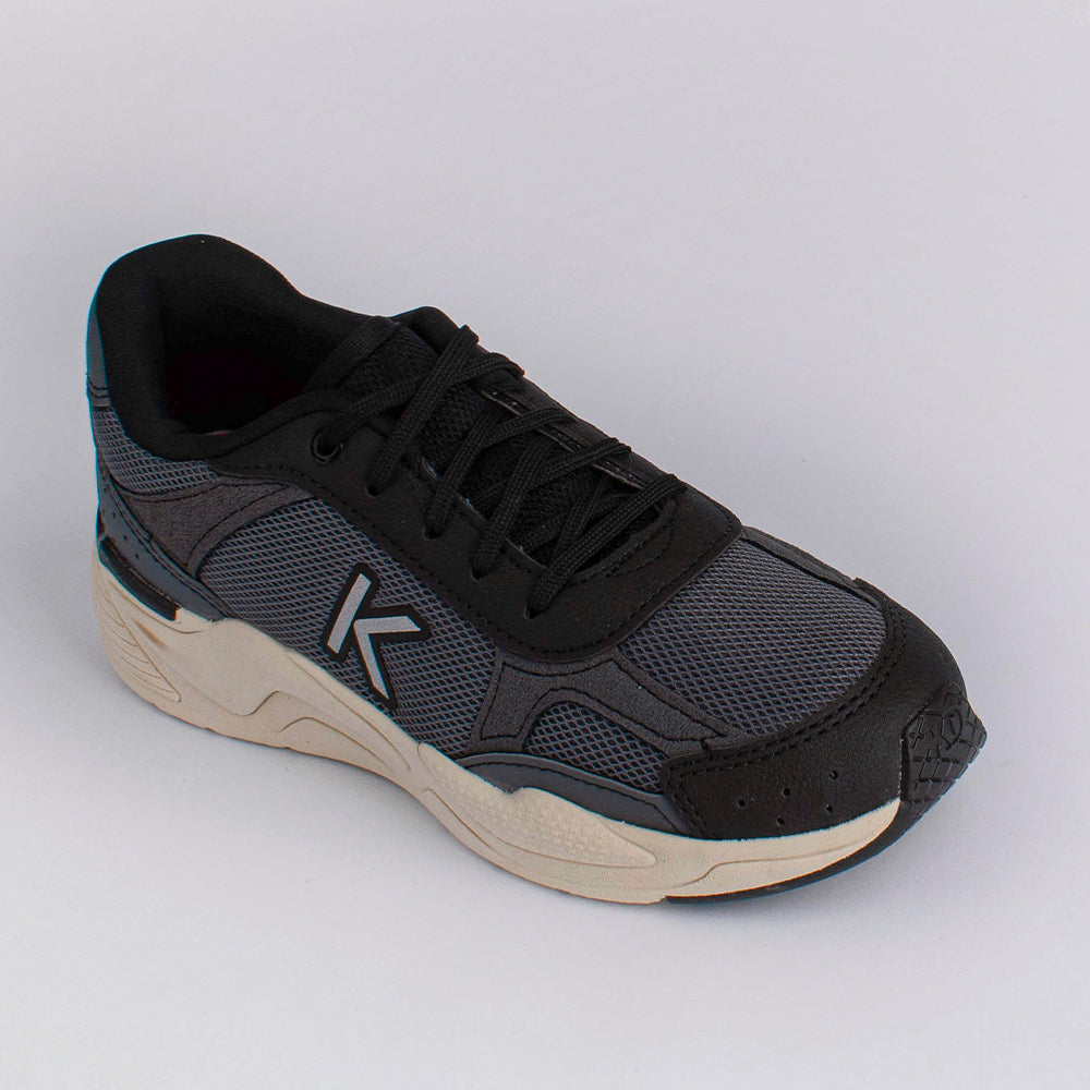 Tênis Menino K360 Retro Preto Grafite