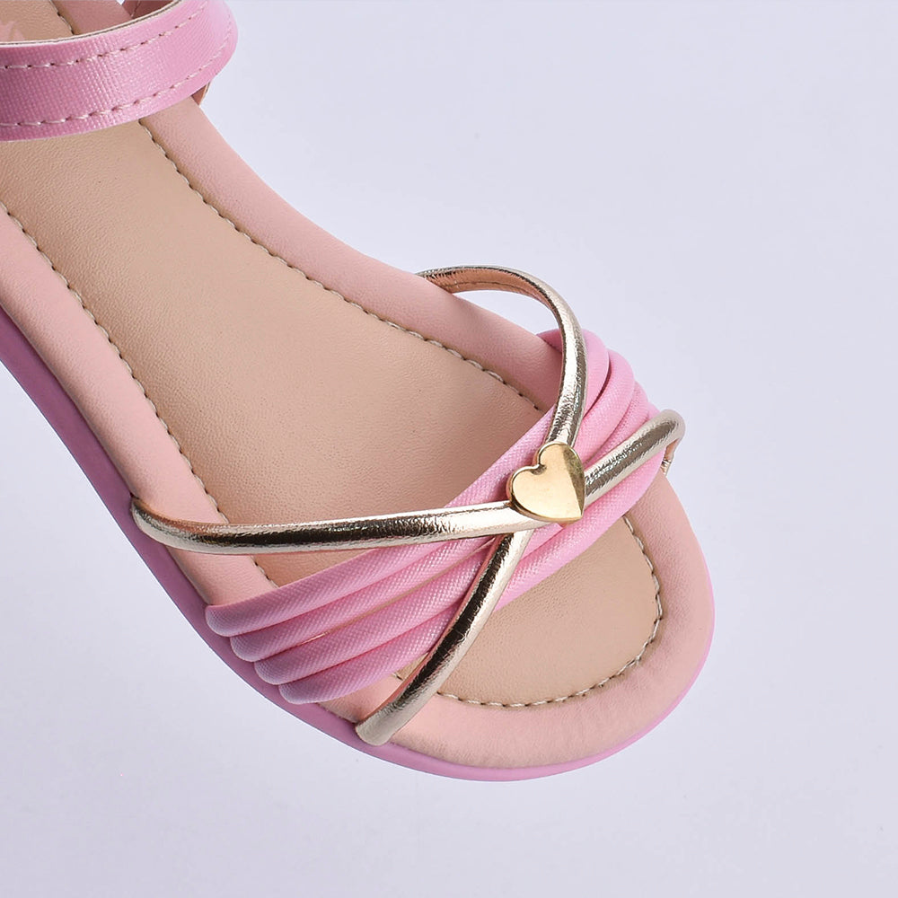 Sandália Menina Infantil Kidy Cristal Rosa