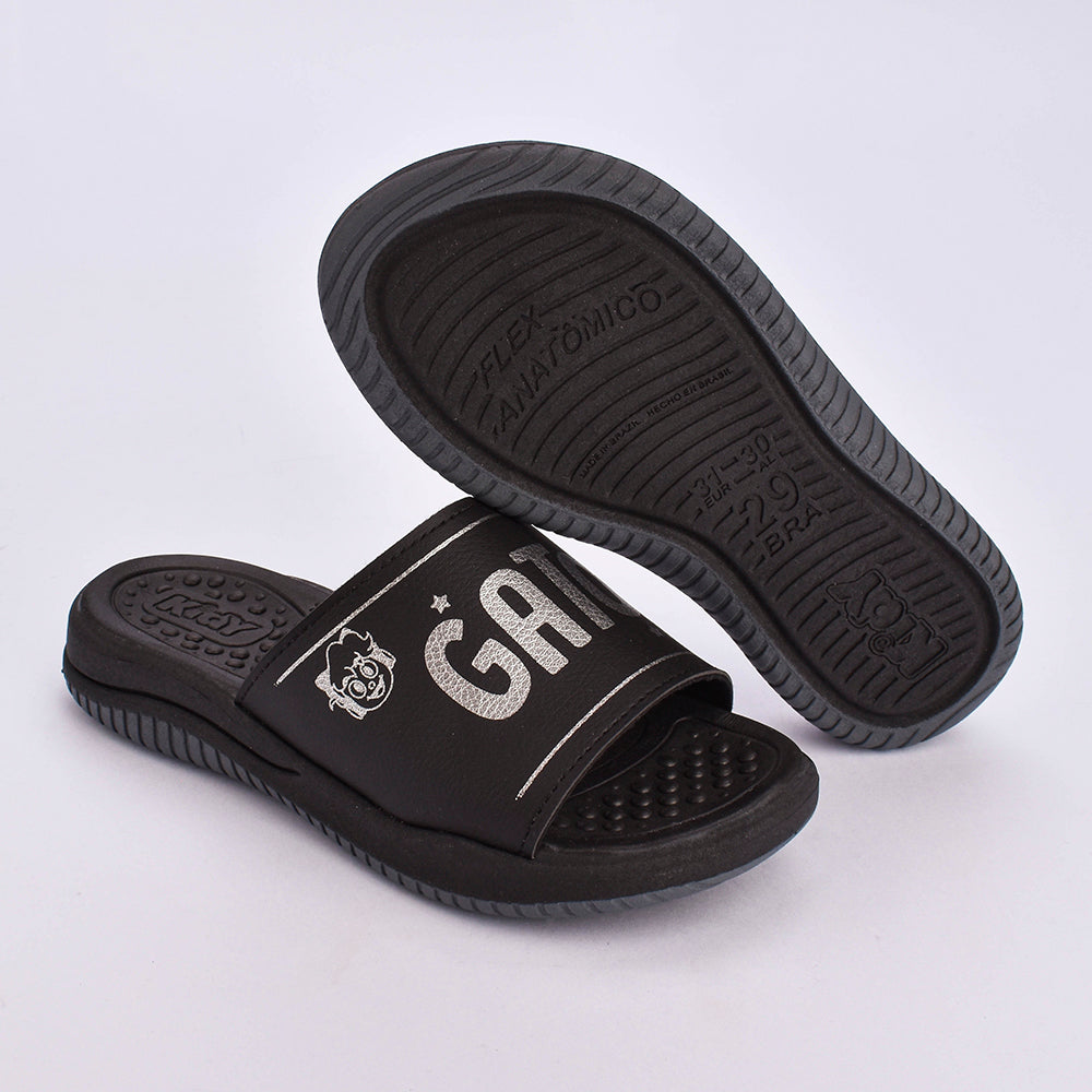 Chinelo Menino Infantil Kidy Gato Galáctico Macio Antiderrapante Anatômico