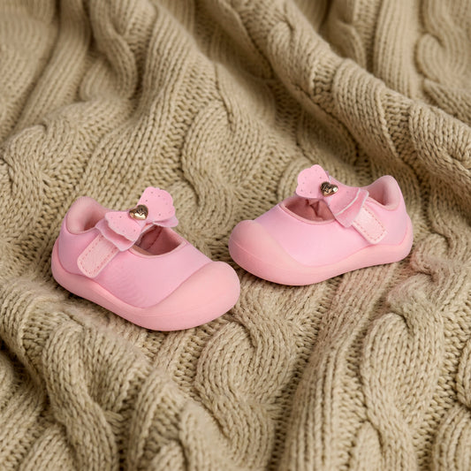 Tênis Sapatilha Infantil Menina Kidy Nude Delicado Primeiros Passos