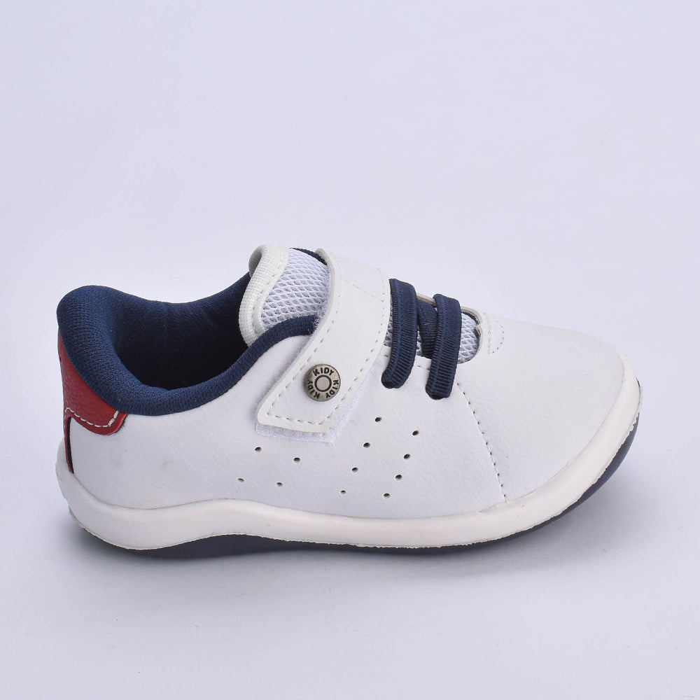 Tênis Infantil Kidy Colors Bebê Branco- Tecnologia Equilíbrio, Conforto e Segurança