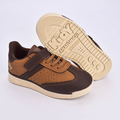Tênis Infantil Menino Casual RK 70 Kidy Caramelo e Marrom