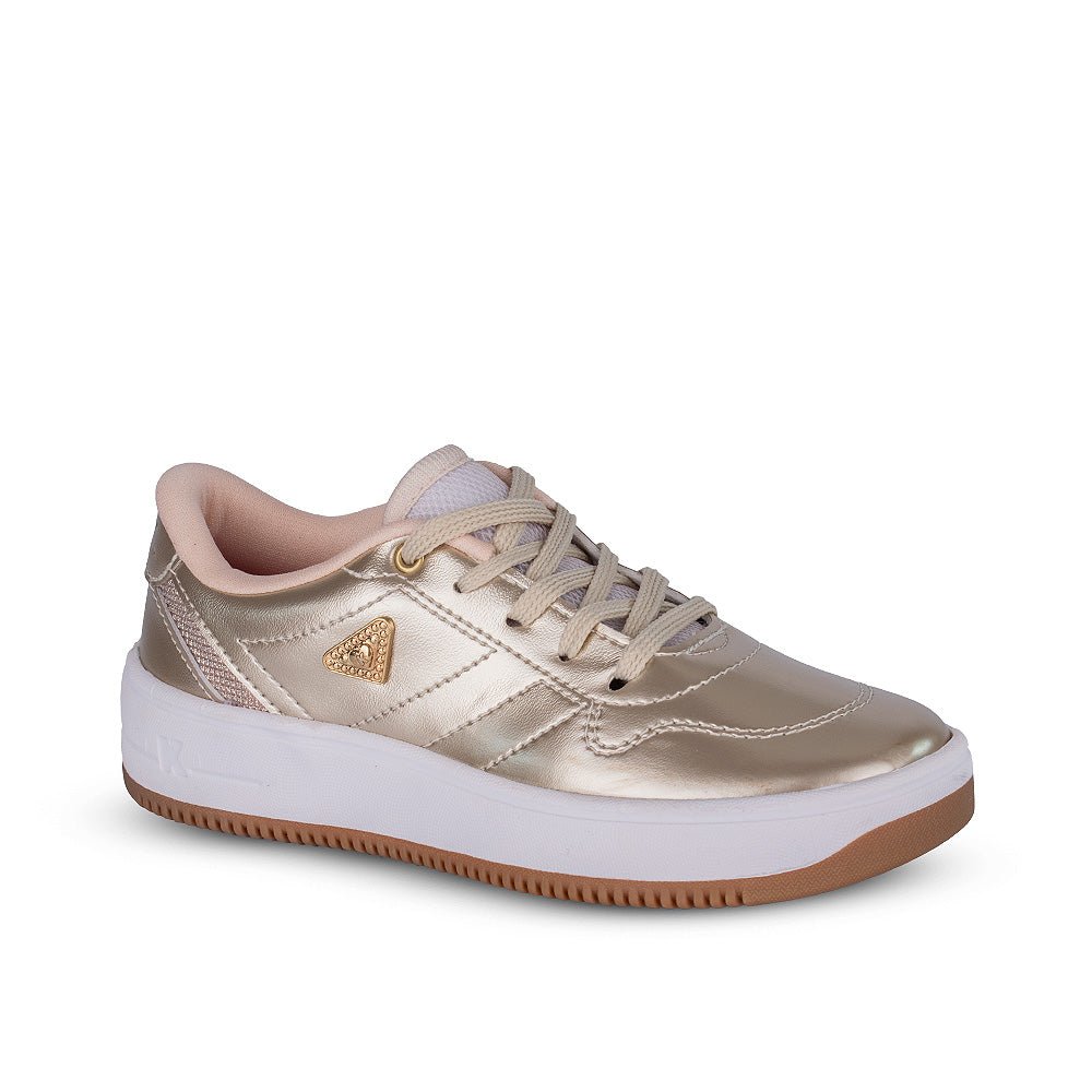 Tênis Infantil Menina K360 Nova York Ouro