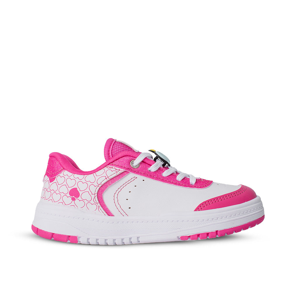 Tênis Infantil Menina Kidy K360 Respitec Branco/Pink Belinha