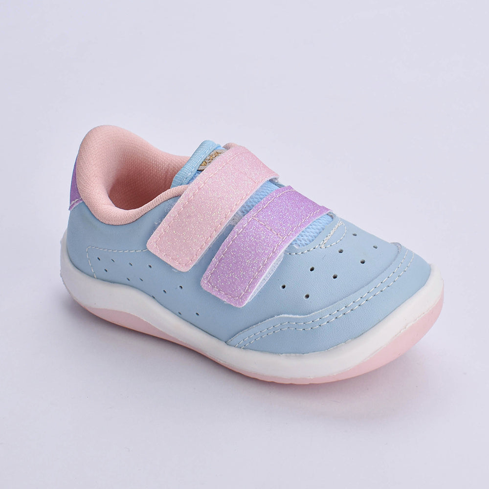 TÊNIS INFANTIL MENINA KIDY EQUILIBRIO AZUL/ROSA