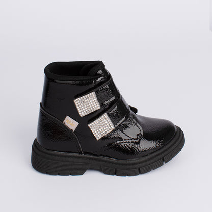 Bota Infantil Kidy Fashion Strass Baby Preto