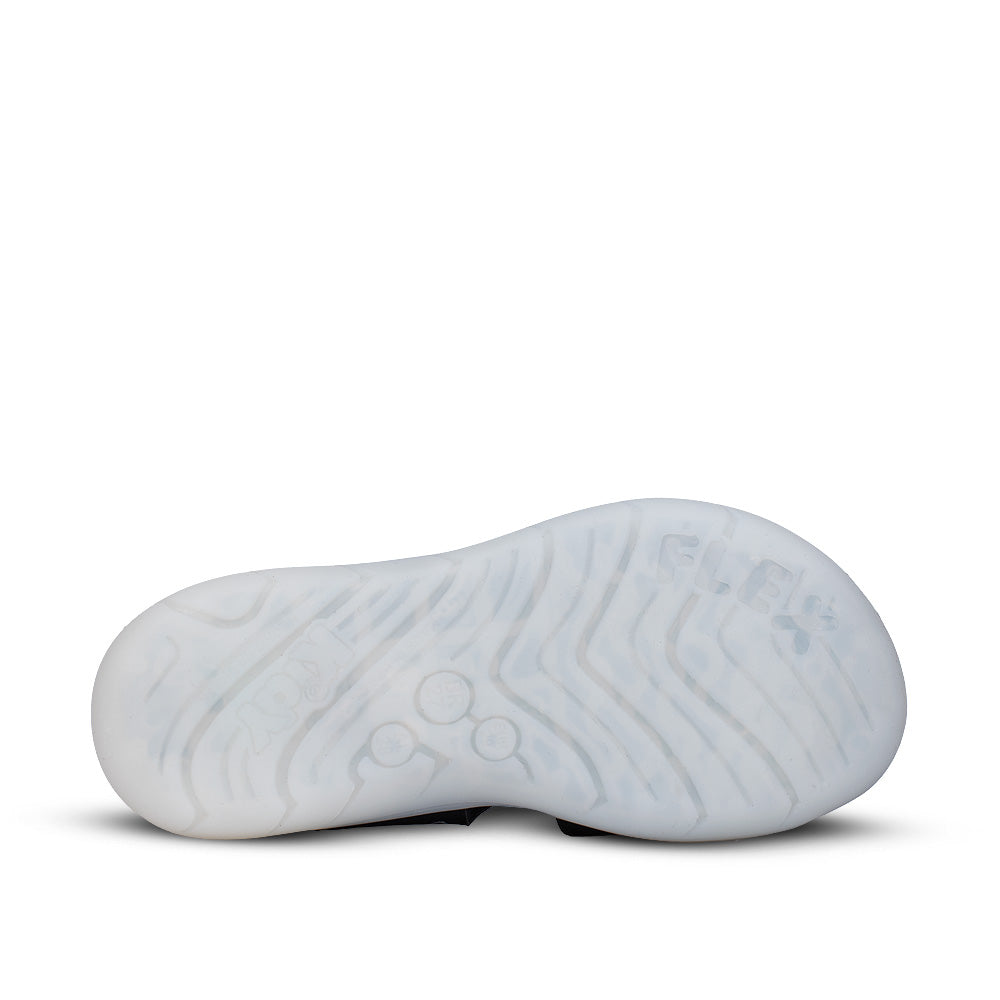 Sandália Infantil Menino Kidy Flex Light Preta Led Velcro Pisca Pisca