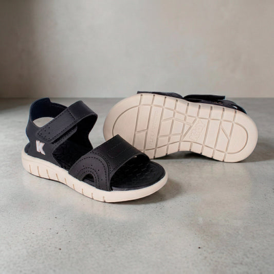 Sandália Infantil Menino Kidy Toys Preto Conforto + Brinquedo