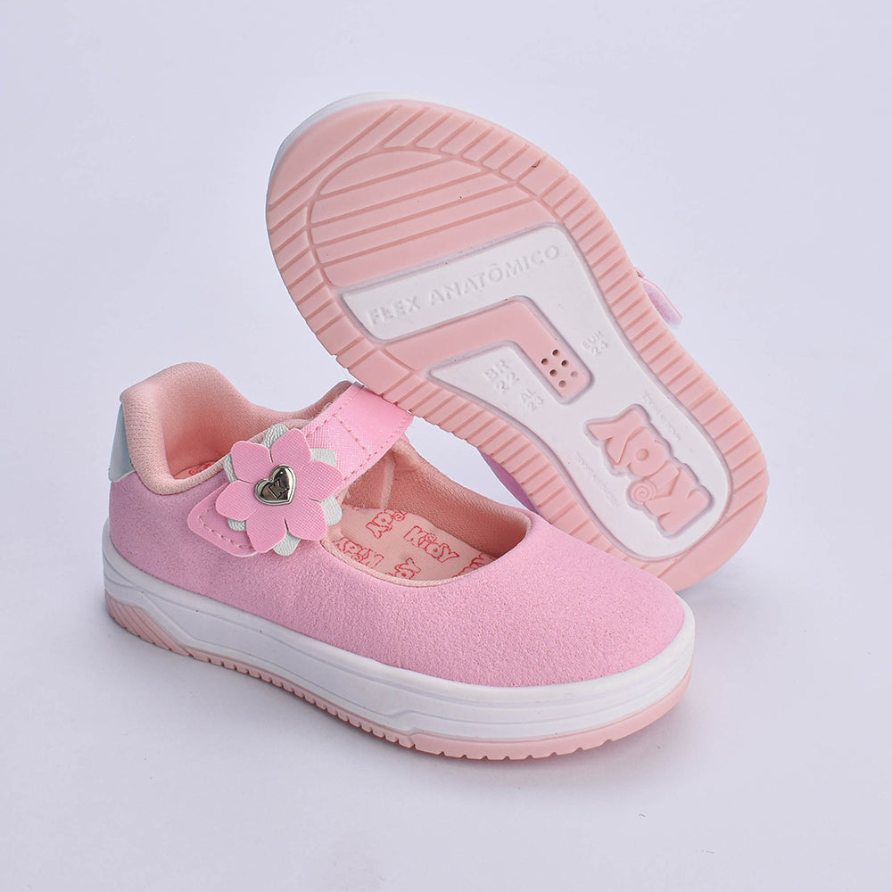 Tênis Infantil Menina Kidy Happy Rosa Conforto e Segurança para Meninas