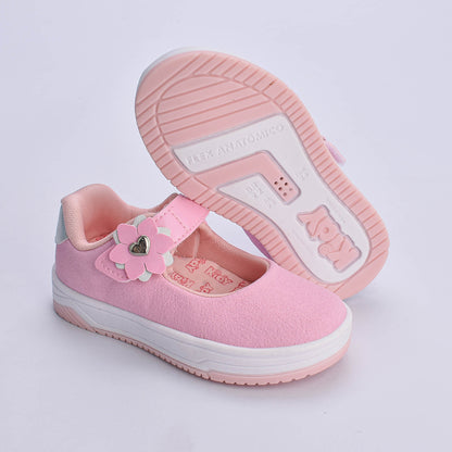 Tênis Infantil Menina Kidy Happy Rosa Conforto e Segurança para Meninas