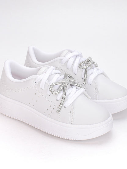 TÊNIS CASUAL INFANTIL MENINA K360 NOVA YORK BRANCO