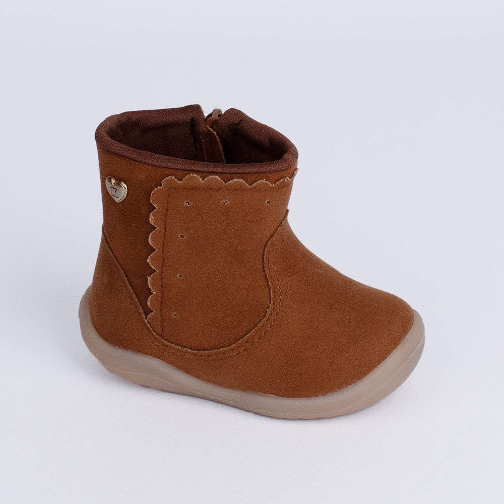 Bota Menina Infantil Kidy Baby Soft Marrom