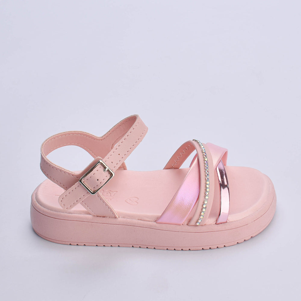 Sandália Menina Kidy Mini Flatform Nude