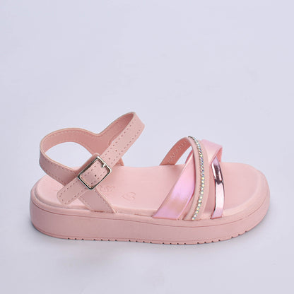 Sandália Menina Kidy Mini Flatform Nude