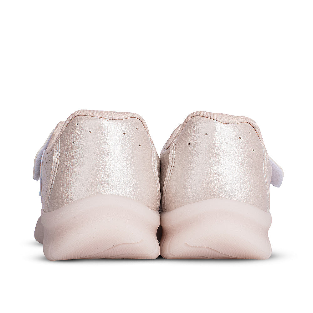 Tênis Infantil Menina Kidy Light Fun Led Marfim Delicado Pisca-Pisca e Velcro