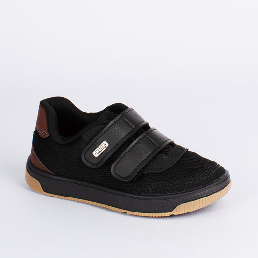 TENIS INFANTIL MENINO KIDY ASTRAL PRETO/MARROM