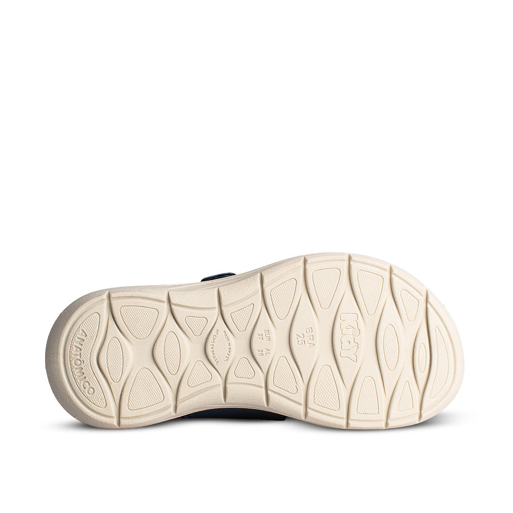 Sandália Infantil Menino Kidy Fly Baby Azul Marinho Confortável e Ajustável