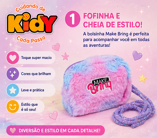 Bolsa Plush com Gloss Labial