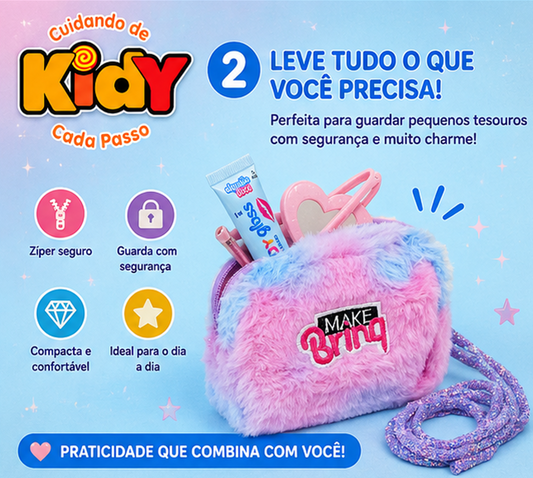 Bolsa Plush com Gloss Labial