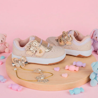 Tênis Menina Kidy Happy Marfim