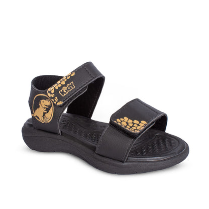 Sandália Menino Infantil  Kidy Fly Baby Preto Crepe