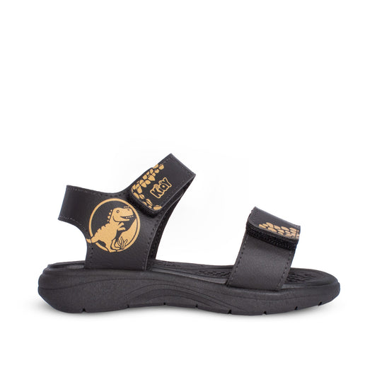 Sandália Menino Infantil  Kidy Fly Baby Preto Crepe