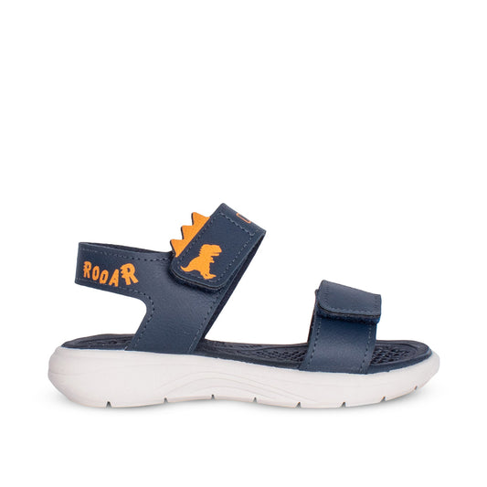 Sandália Infantil Menino Kidy Fly Marinho com Dino Surpresa