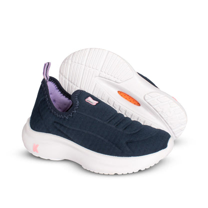 Tênis Menina Kidy Nuvem Marinho e Lilás