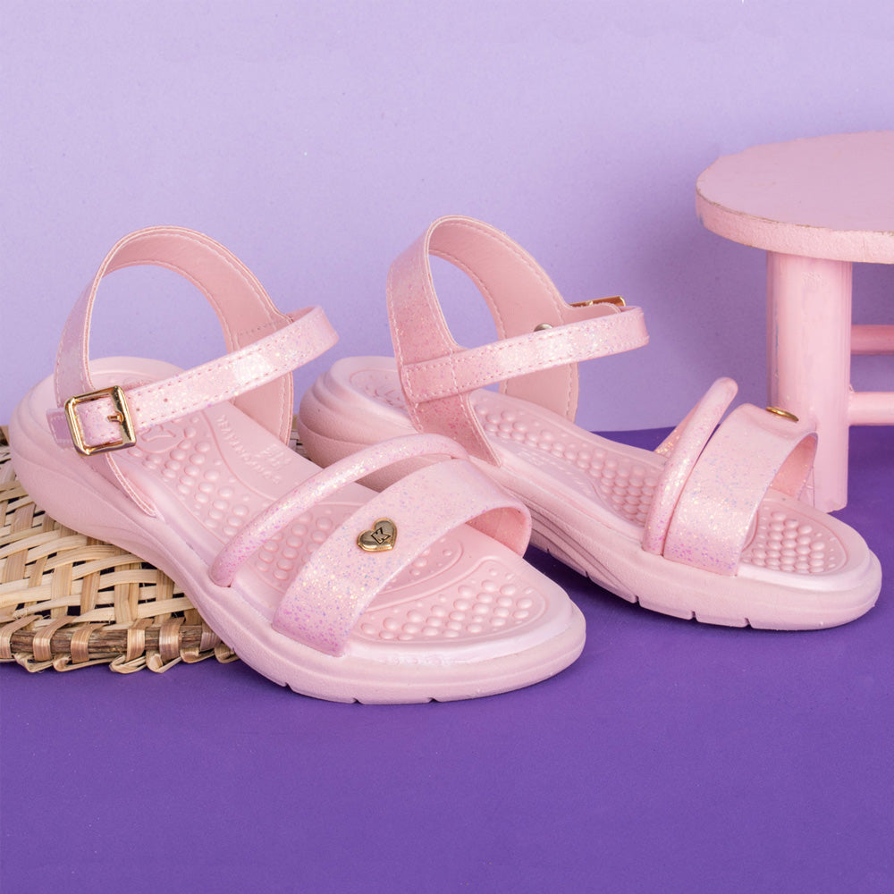 Sandália Menina Infantil Kidy Fly Baby Nude