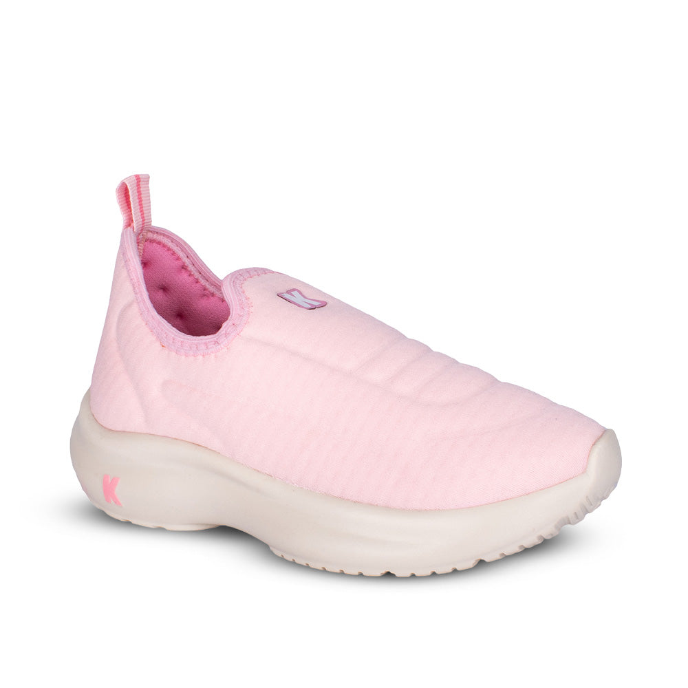 Tênis Menina Kidy Nuvem Nude e Rosa