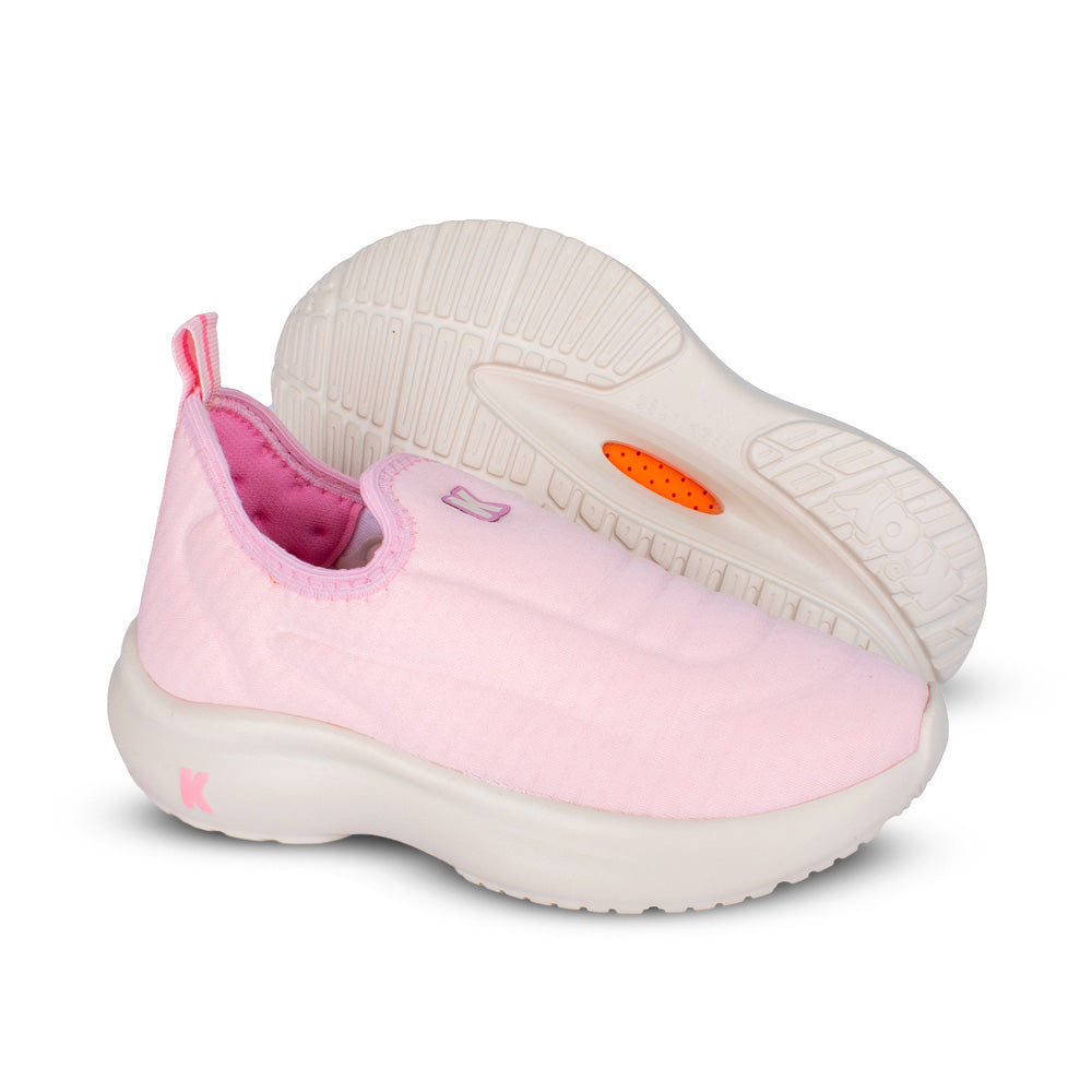 Tênis Menina Kidy Nuvem Nude e Rosa