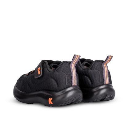 Tênis Infantil Menino Kidy Nuvem Preto Grafite Laranja