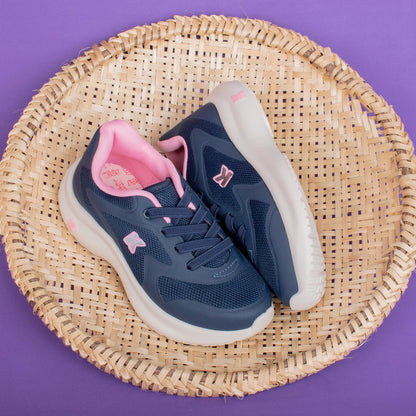 Tênis Menina Kidy Nuvem Marinho e Rosa