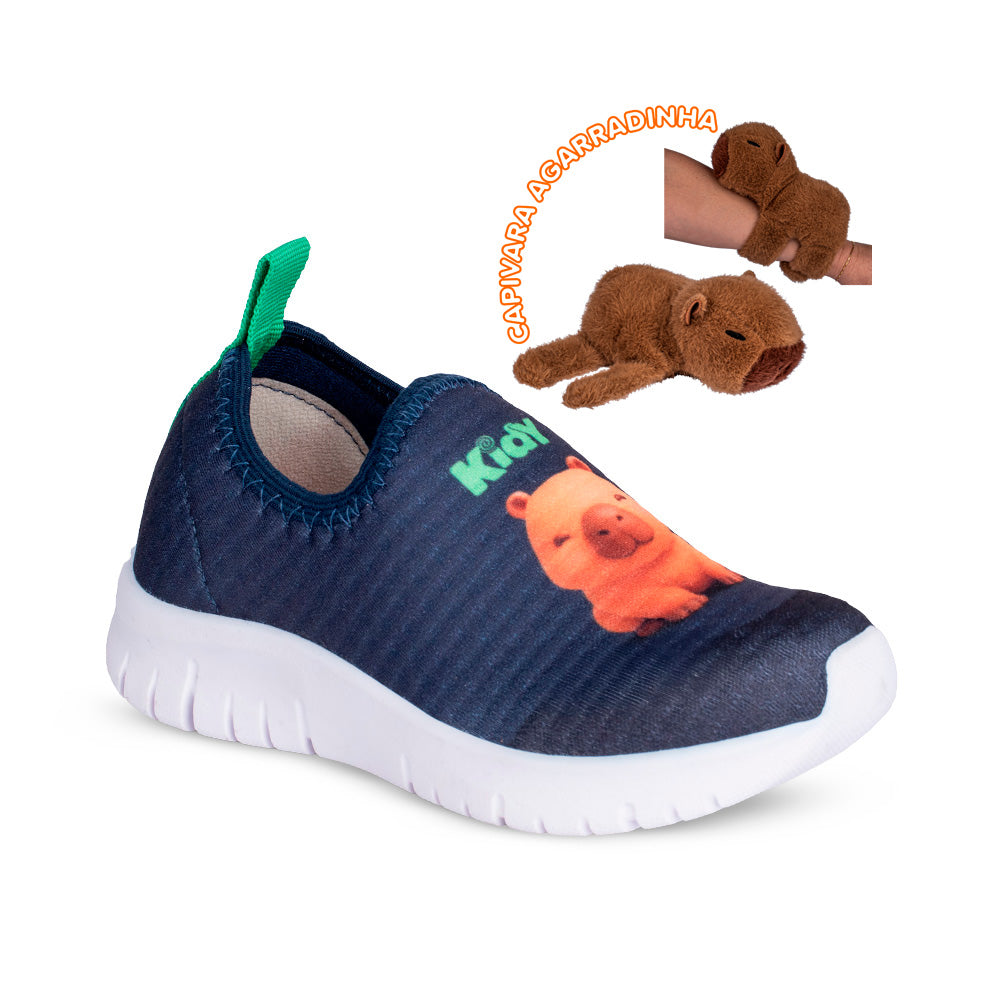 Tênis Infantil Kidy Ultra Flex Marinho e Verde