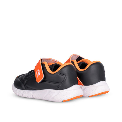 Tênis Menino Kidy Equilíbrio Preto e Laranja