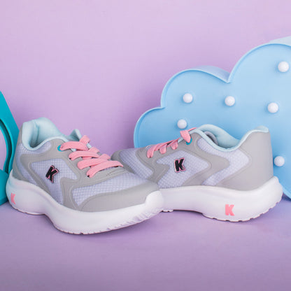 Tênis Infantil Menina Kidy Nuvem Cinza Tecnologia Respi-Tec