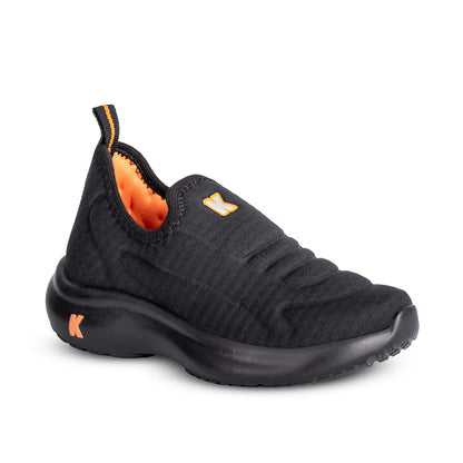 Tênis Menino Kidy Nuvem Preto e Laranja