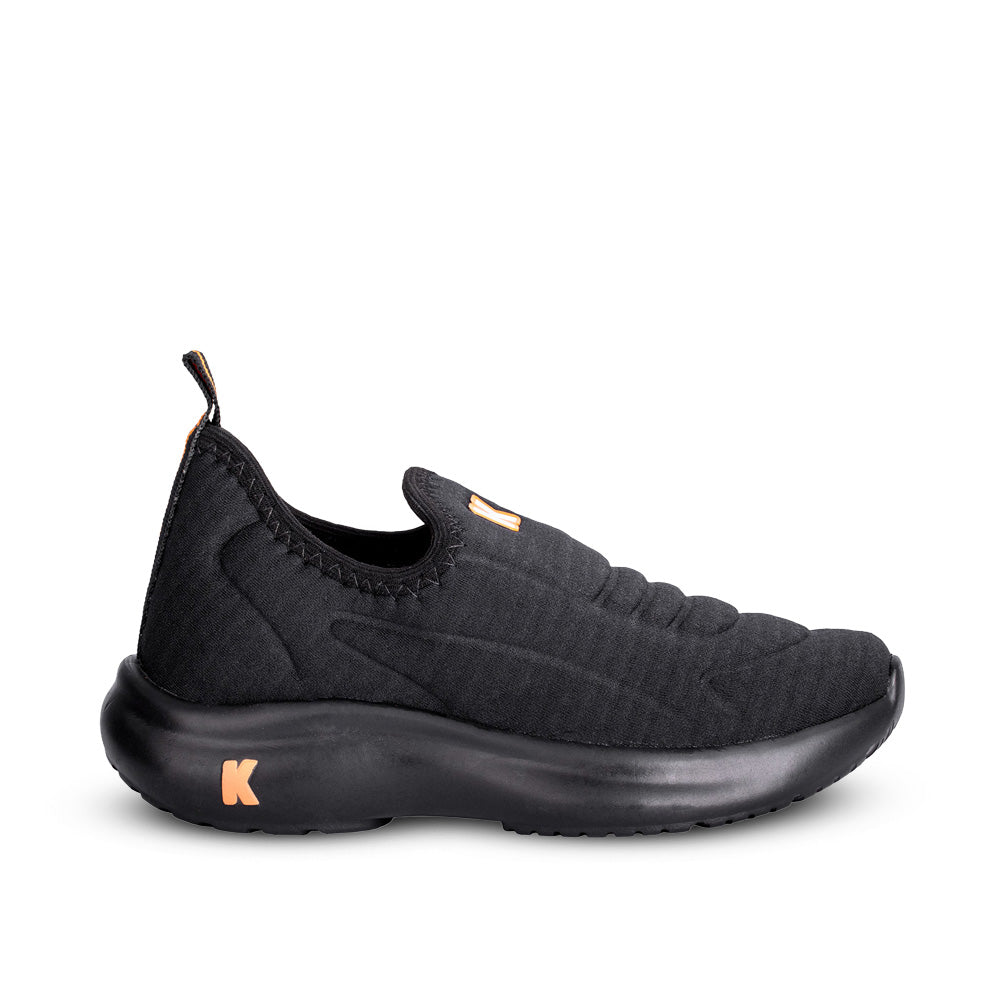 Tênis Menino Kidy Nuvem Preto e Laranja