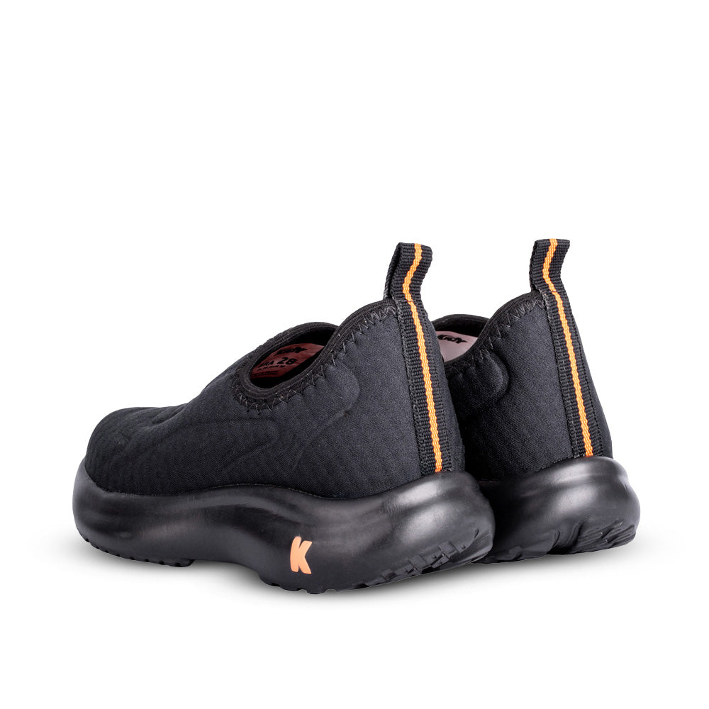 Tênis Menino Kidy Nuvem Preto e Laranja