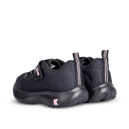 Tênis Menina Kidy Nuvem Preto e Rosa Chiclete