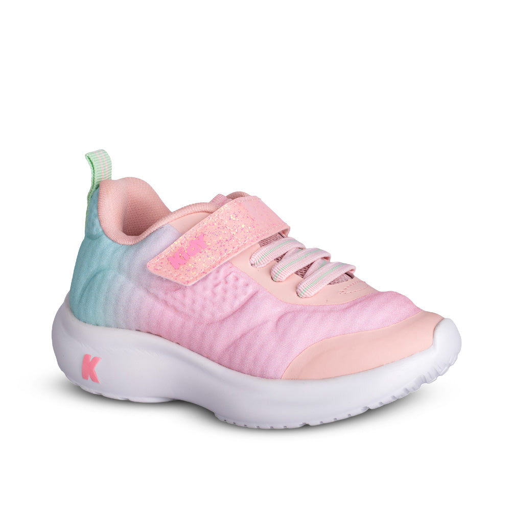 Tênis Infantil Menina Kidy Nuvem Nude e Acqua Conforto e Leveza