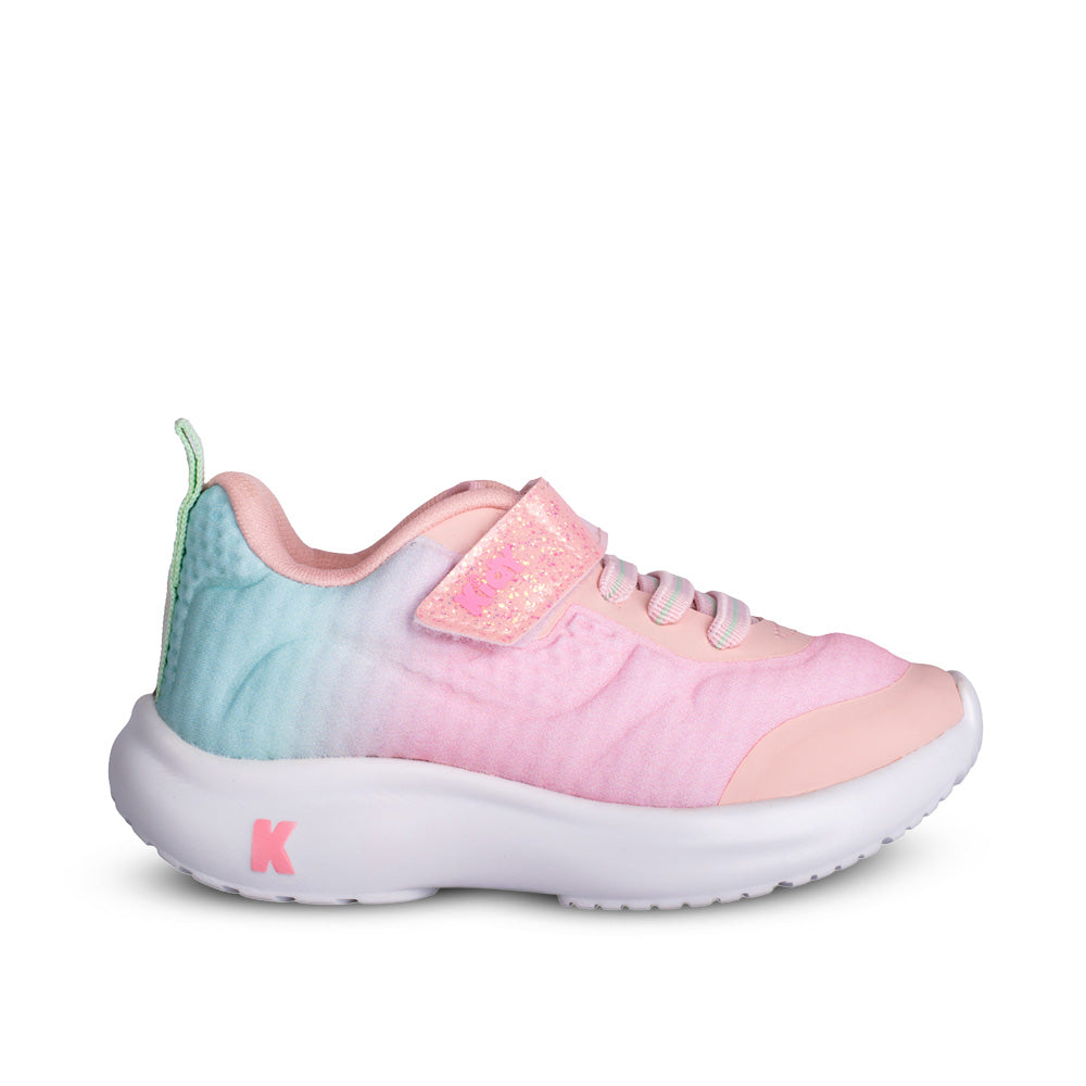 Tênis Infantil Menina Kidy Nuvem Nude e Acqua Conforto e Leveza