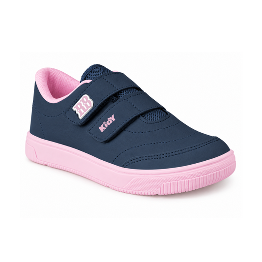 Tênis Infantil Menina Kidy Usefull College Rebecca Bonbon Marinho/Rosa