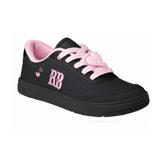 Tênis Infantil Menina Kidy Usefull College Rebecca Bonbon Preto