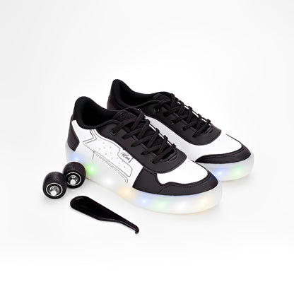 Kit Tênis Infantil com Rodinha Rosa e Preto 2 Pares Kidy