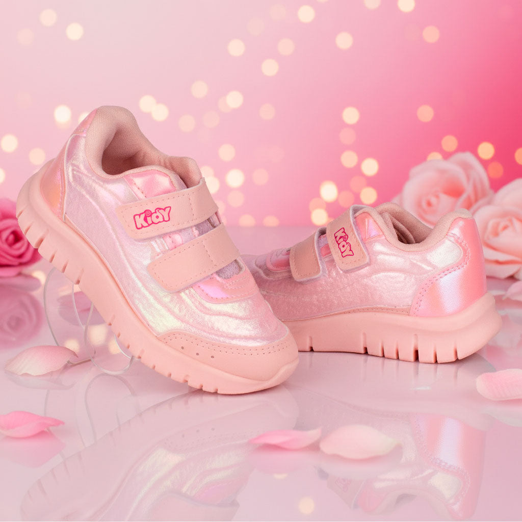 Tênis Kidy Ultra Flex Nude Holográfico