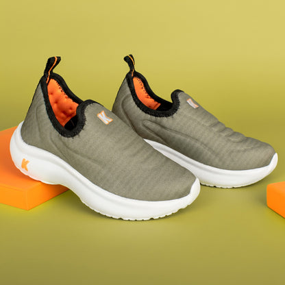 Tênis Menino Kidy Nuvem Verde Preto e Laranja