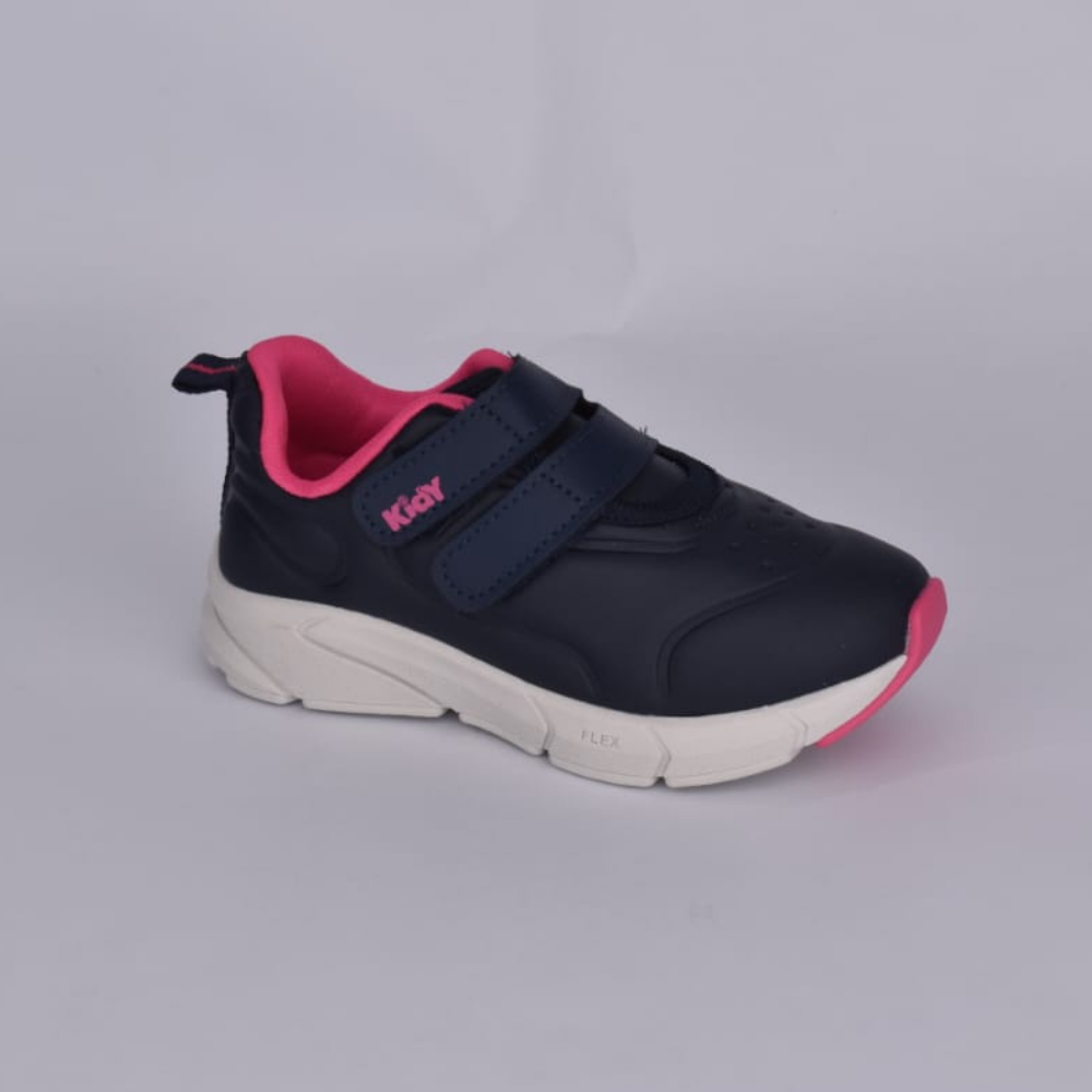 Tênis Menina Kidy Energy Baby Respitec Marinho Gloss