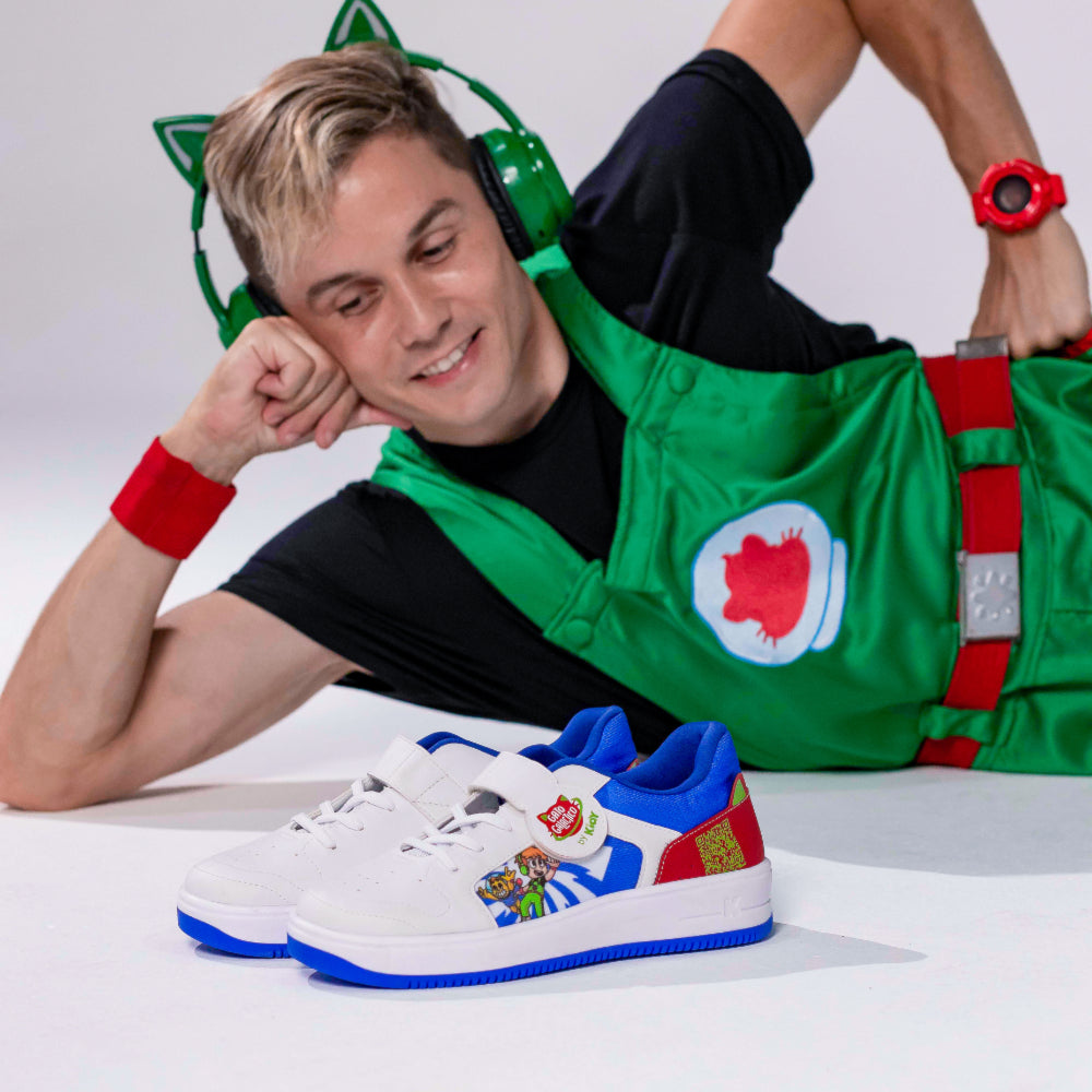 TÊNIS Menino Infantil HYPE Gato GALACTICO BRANCO/COLORIDO Kidy