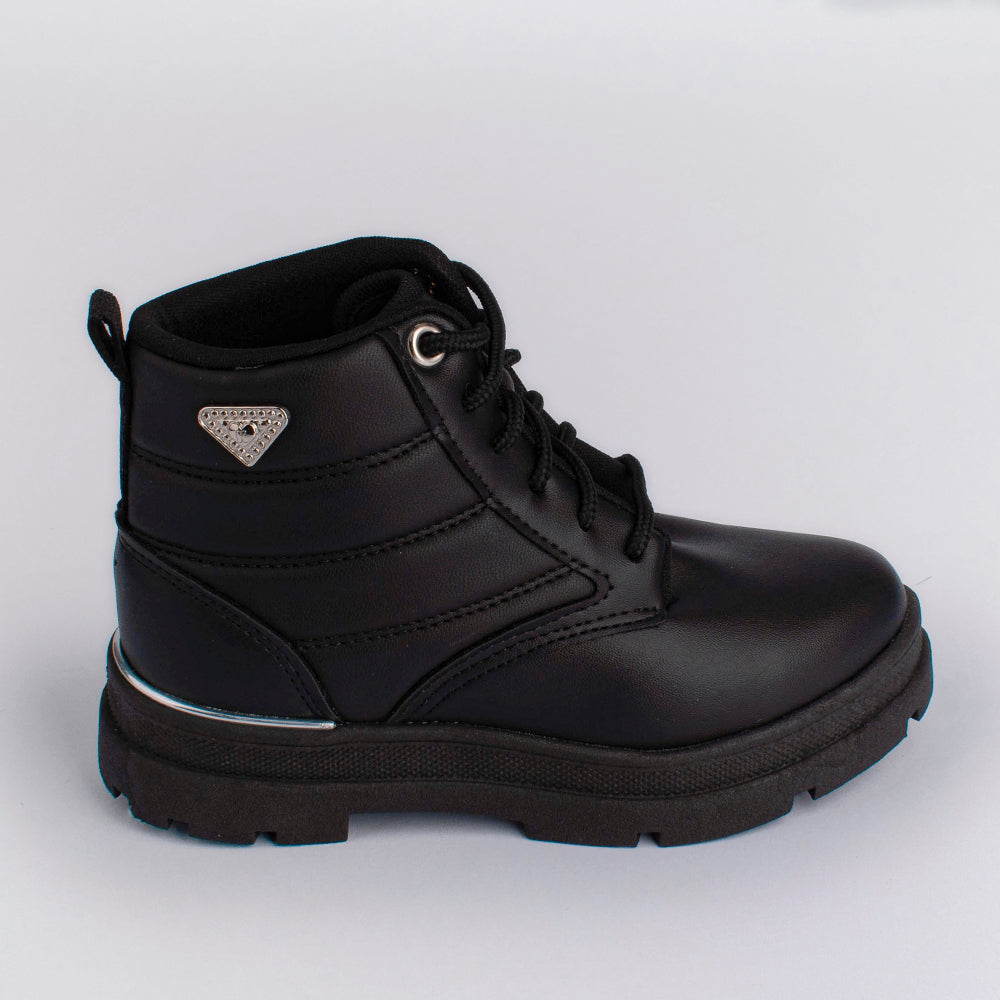 BOTA INFANTIL COTURNO MENINA KIDY STYLE PRETO